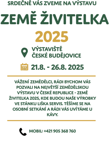 Pozvání na výstavu Země živitelka 2025 Pozvání na výstavu Země živitelka 2025