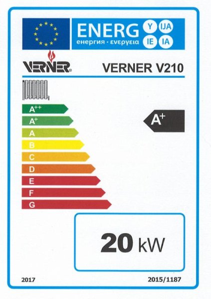 Kotel VERNER V140 EXTRA (V210 s redukovaným výkonem)